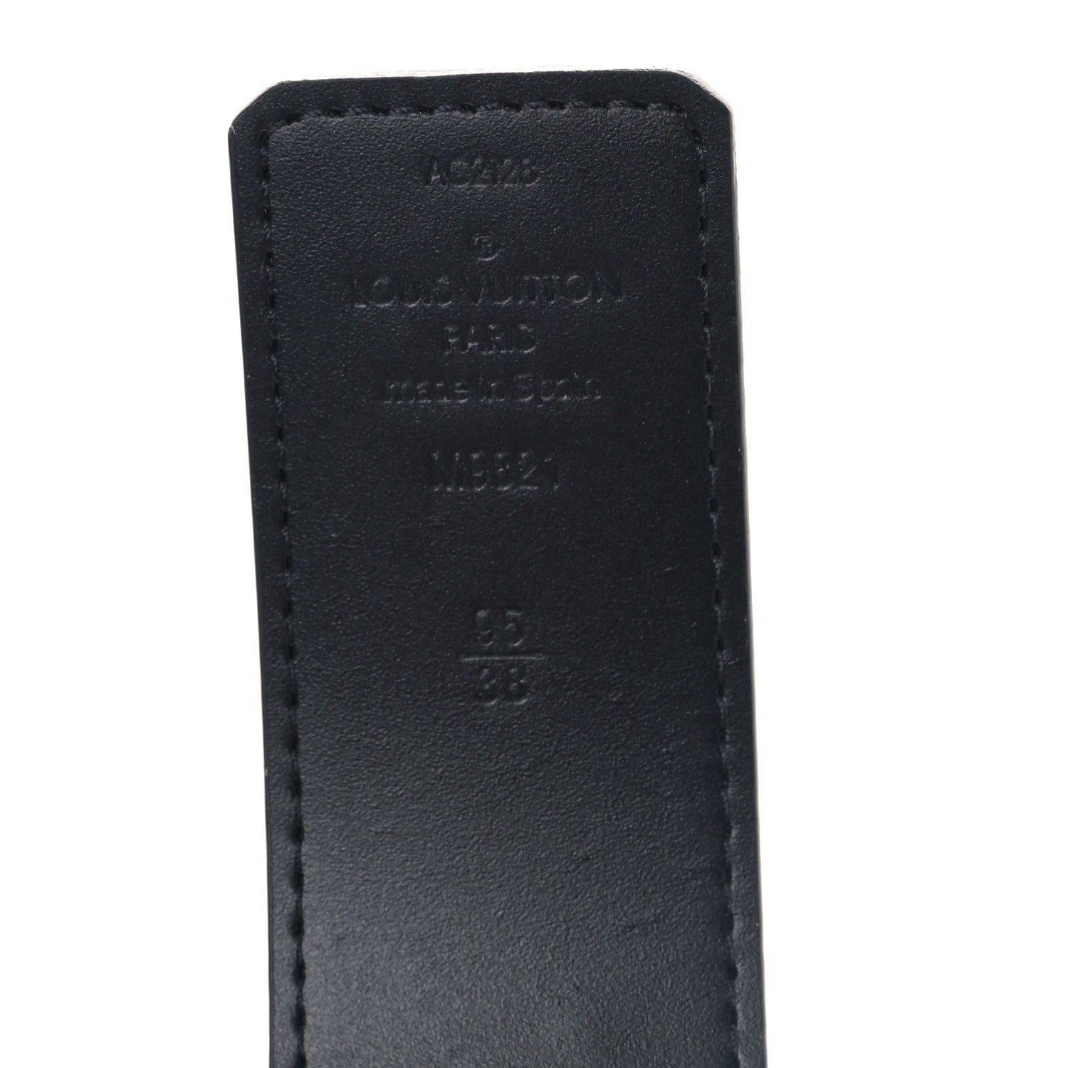 Louis Vuitton Calfskin Monogram 40mm LV Initiales Reversible Belt 90/36 Black 3 of 5