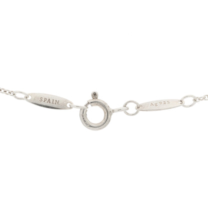 Tiffany Sterling Silver Diamond .03ct Elsa Peretti Diamonds by the Yard Pendant Necklace 5 of 5