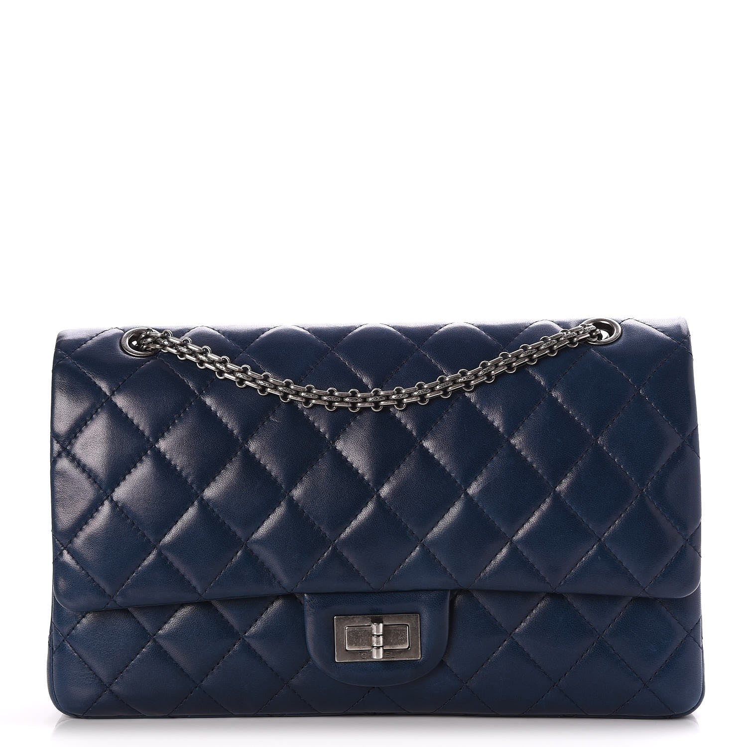 Chanel Lambskin Quilted 2.55 Reissue 227 Flap Blue 1 of 7