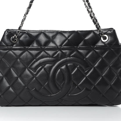 Chanel Caviar Quilted CC Timeless Soft Tote Black 8 of 12
