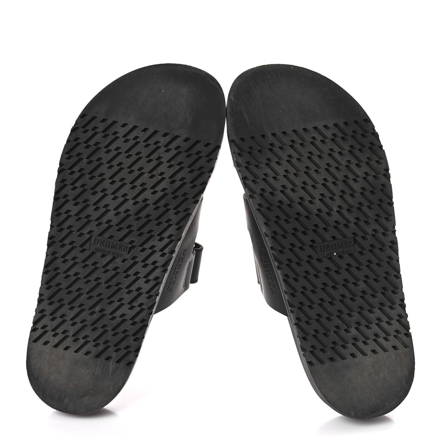 Hermes Calfskin Womens Chypre Sandals 38 Black 6 of 10