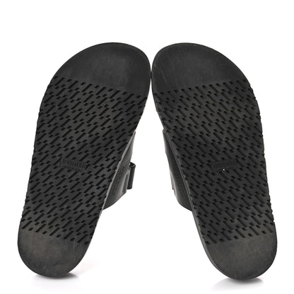Hermes Calfskin Womens Chypre Sandals 38 Black 6 of 10