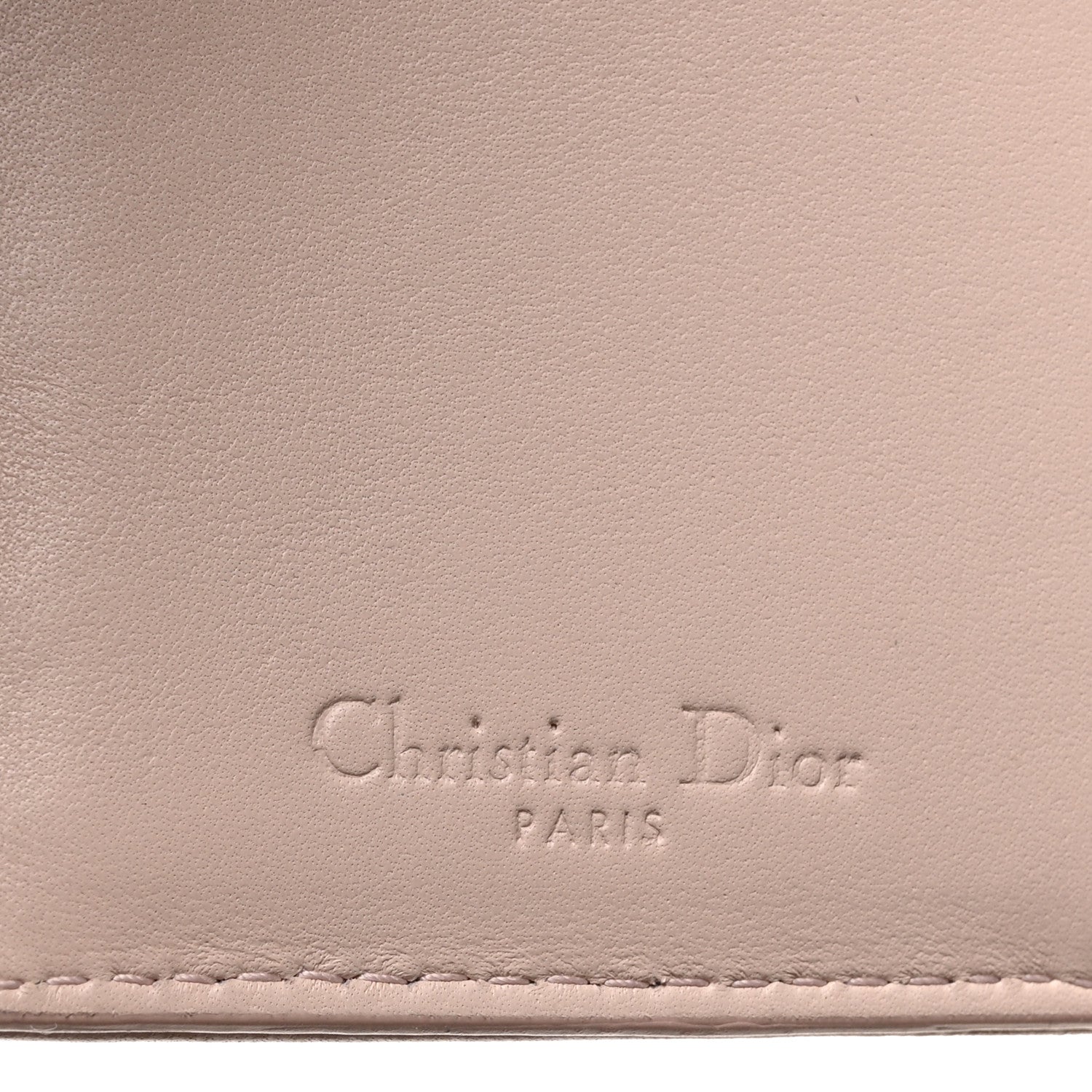 Christian Dior Lambskin Cannage Lady Dior Eden Wallet Rose Poudre 6 of 7