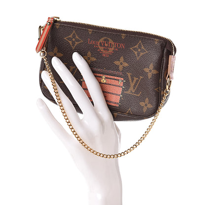 Louis Vuitton Monogram Trunks and Locks Mini Pochette Accessories 2 of 7