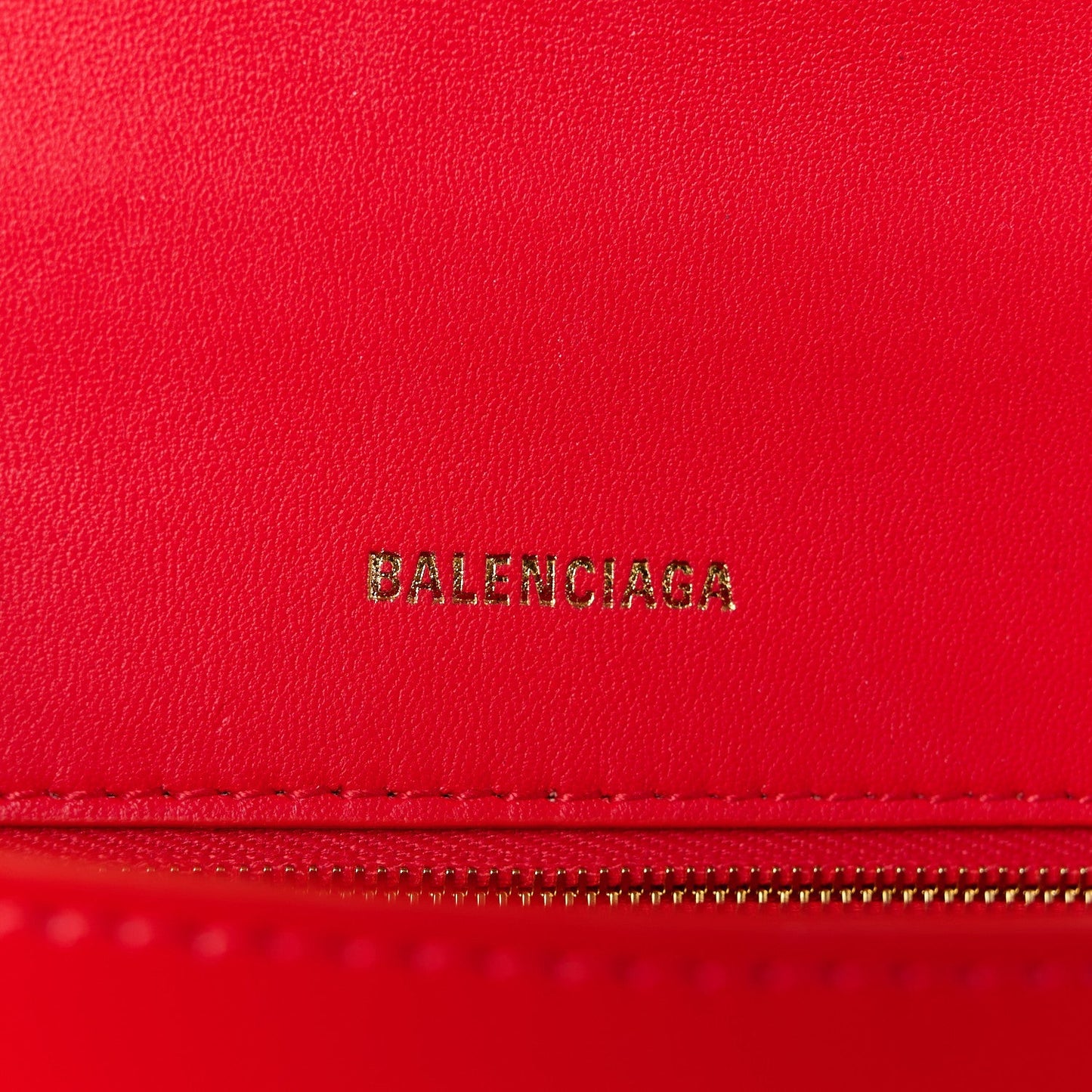 Shiny Box Calfskin Small Hourglass Top Handle Bag Bright Red