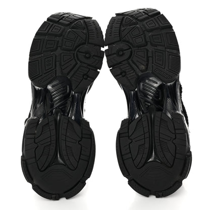 Balenciaga Mesh Rubber Monocolor Womens Runner Sneakers 39 Black 5 of 9