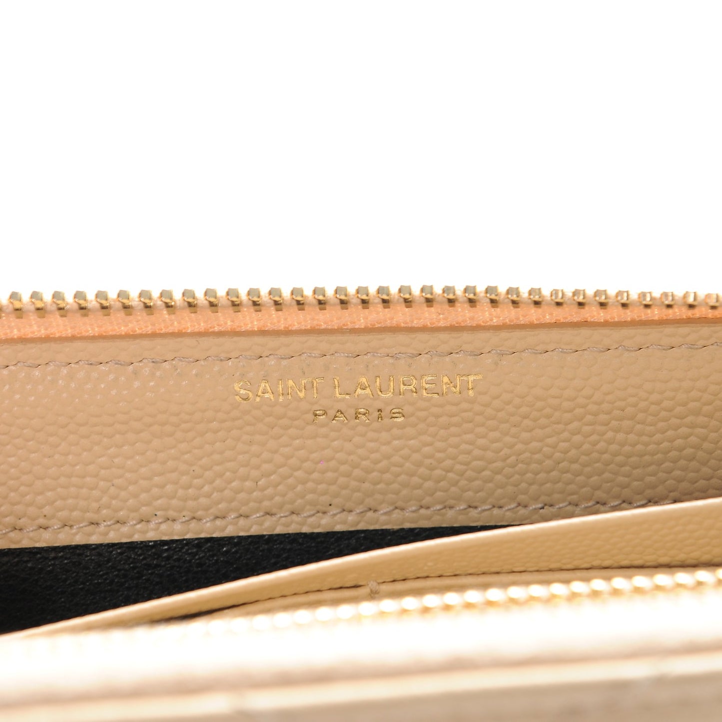 Grain De Poudre Matelasse Chevron Monogram Zip Around Wallet Nude Powder