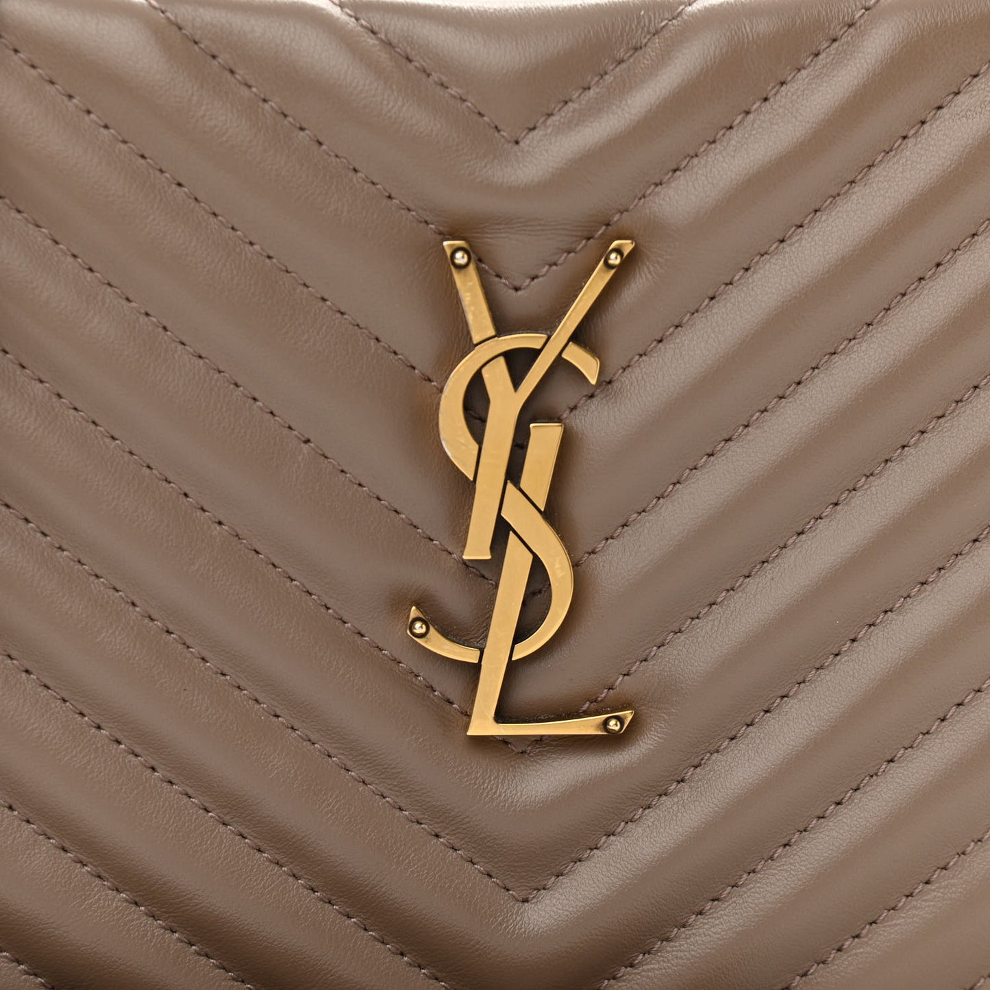 Calfskin Matelasse Monogram Lou Camera Bag Dark Beige
