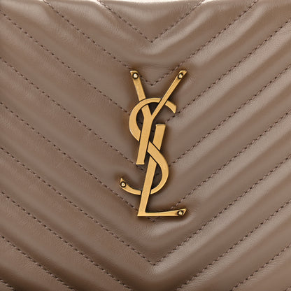 Saint Laurent Calfskin Matelasse Monogram Lou Camera Bag Dark Beige 8 of 13