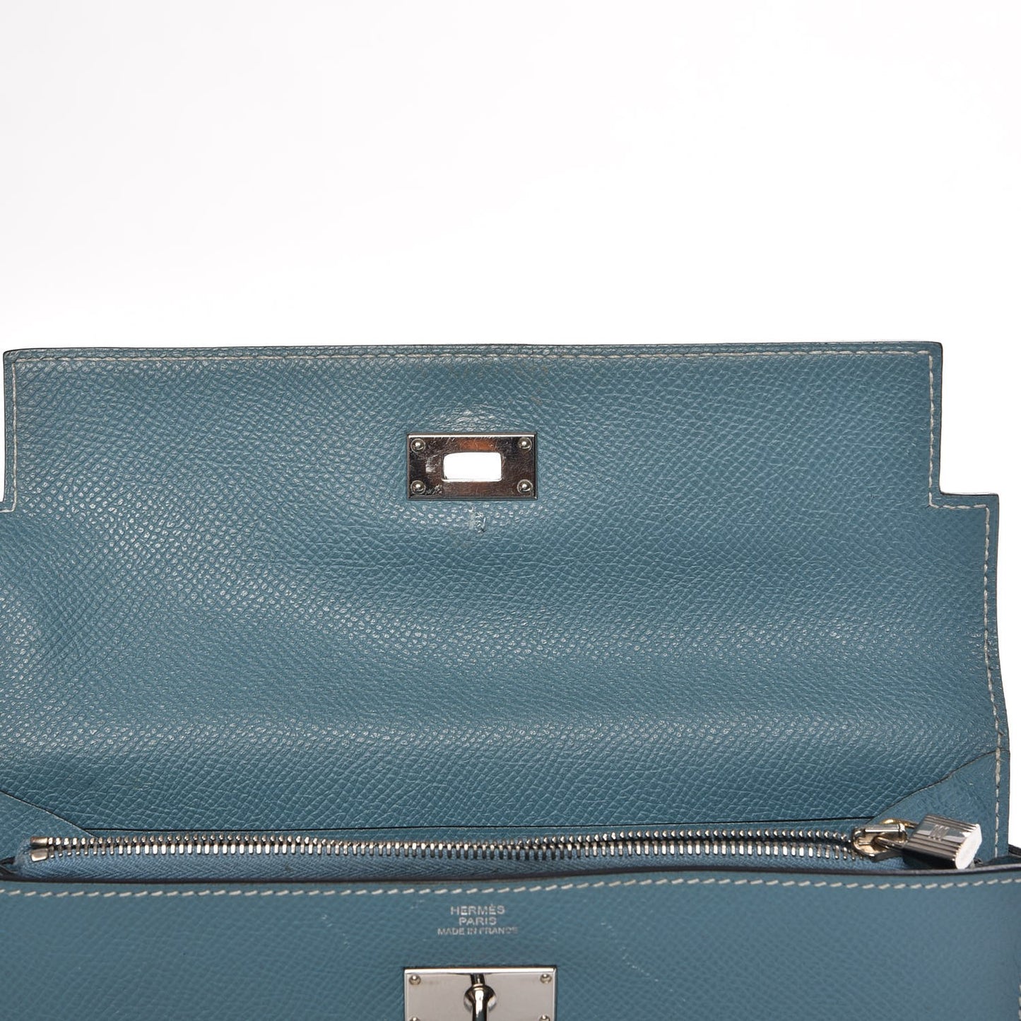 Epsom Kelly Longue Wallet Blue Jean