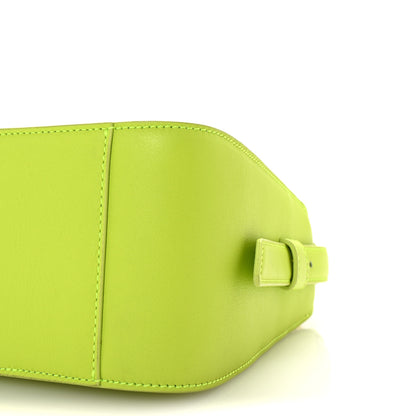 MCM Calfskin Ottomar Small Aren Flap Hobo Acid Green 9 of 9