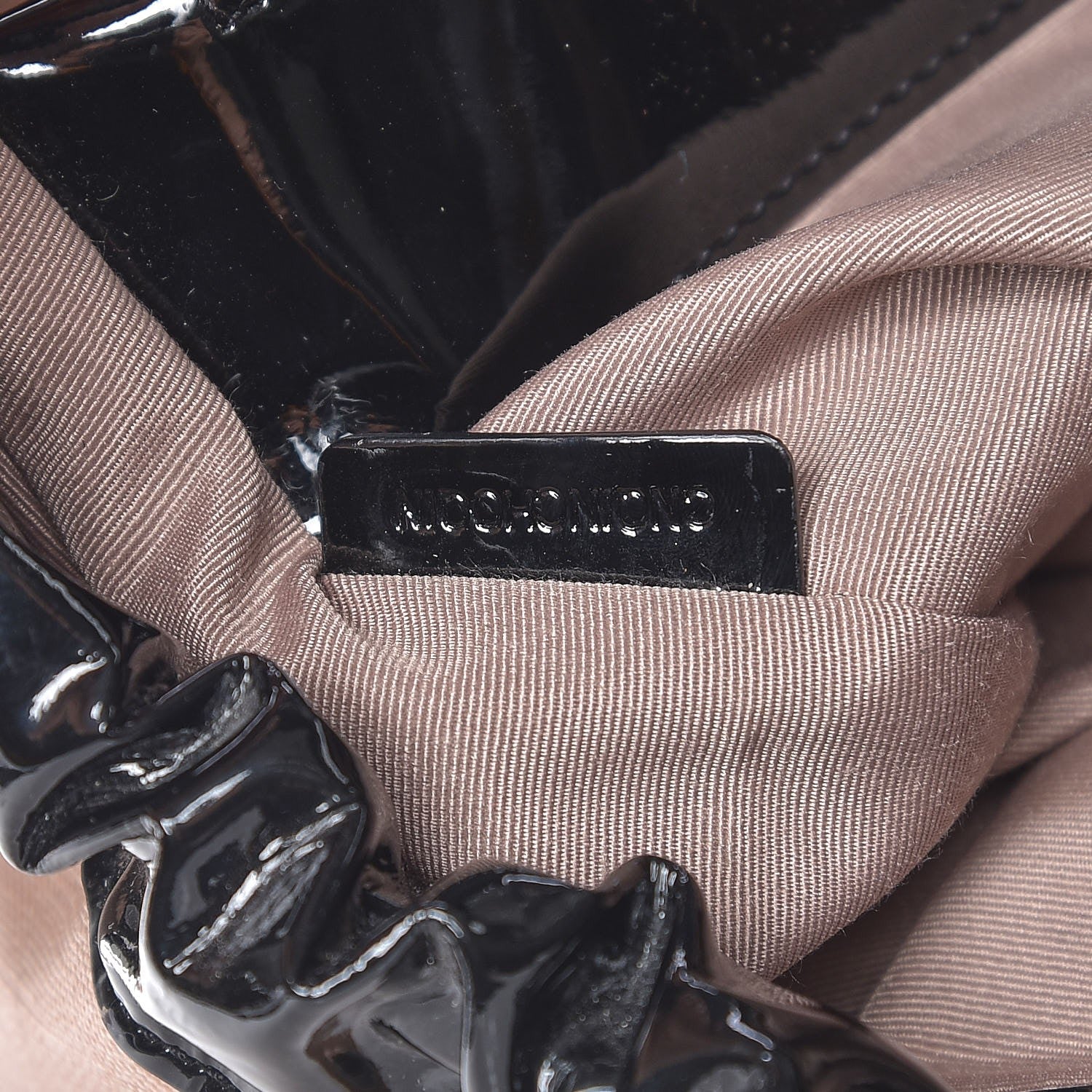 Burberry Patent Supernova Check Drawstring Hobo 7 of 13