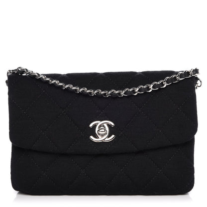 Chanel Jersey Quilted Mini Flap Black 1 of 7