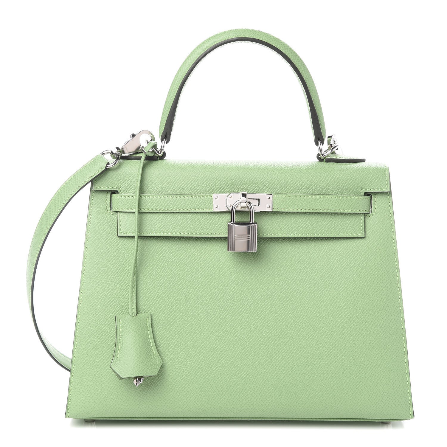 Hermes Epsom Kelly Sellier 25 Vert Criquet 1 of 10