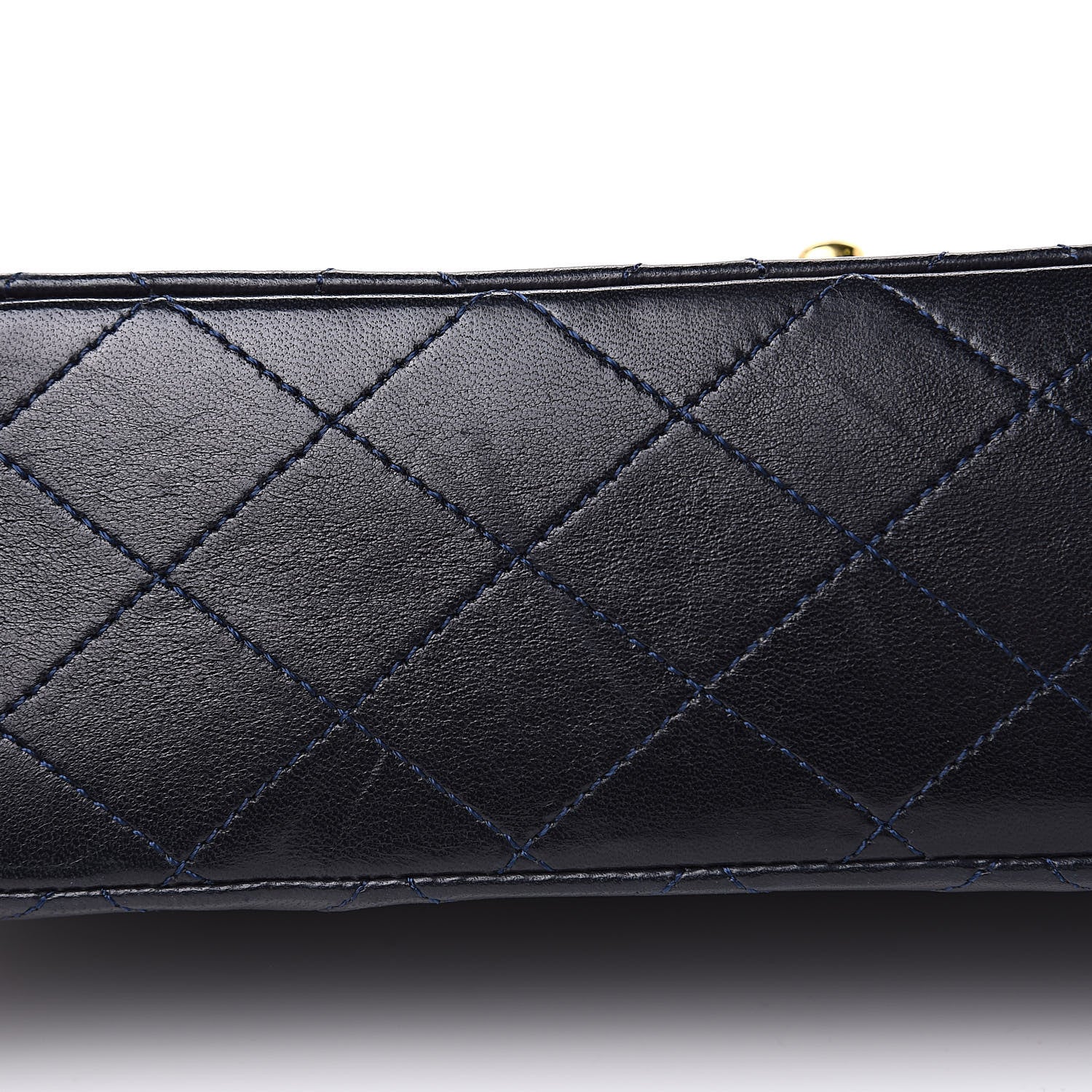 Chanel Lambskin Quilted Medium Double Flap Navy 11 of 17