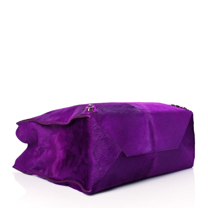 Balenciaga Ponyhair A4 Zip Around Tote Purple 3 of 13