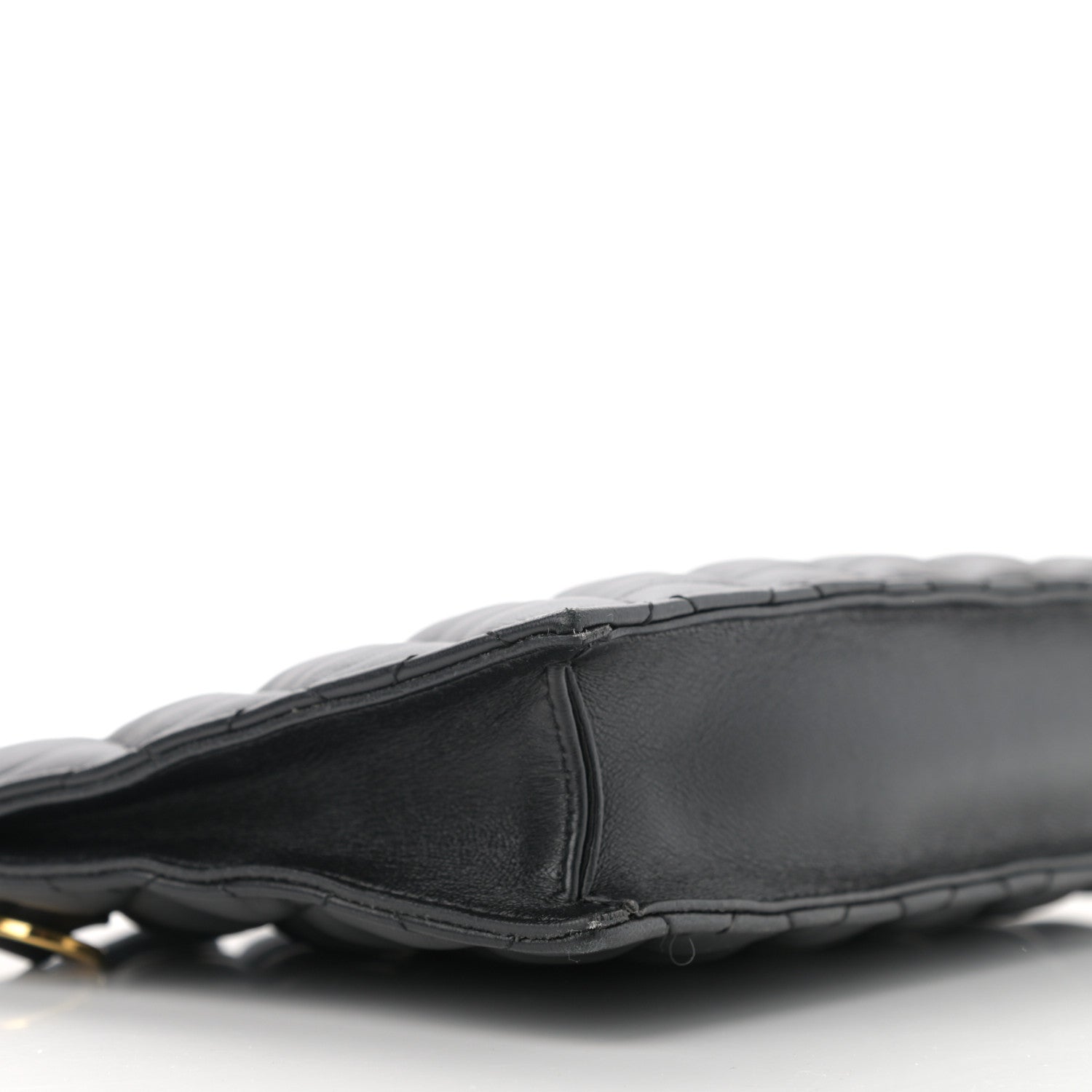 Versace Calfskin Quilted Small Tribute Icon Pouch Black 7 of 10