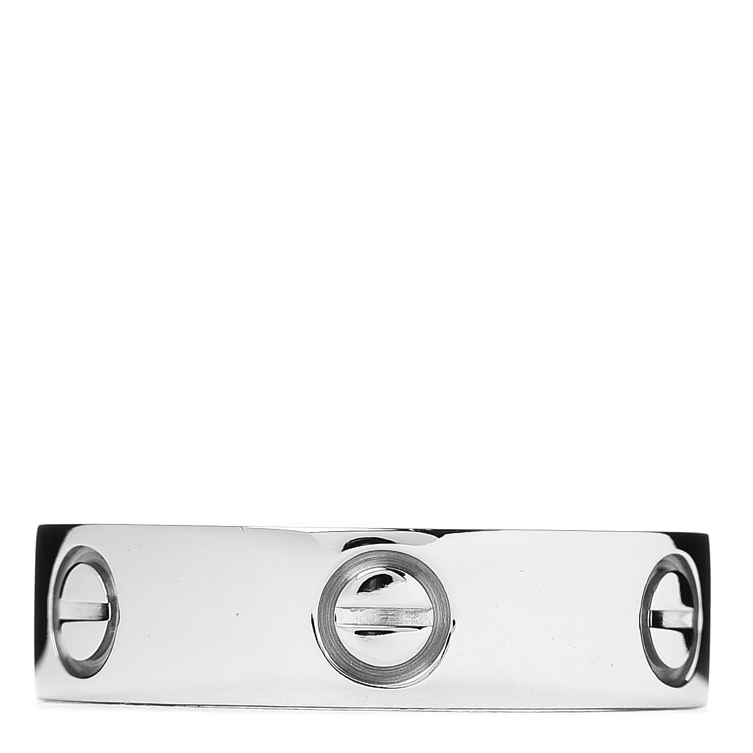 Cartier 18K White Gold 5.5mm LOVE Ring 56 7.5 3 of 4