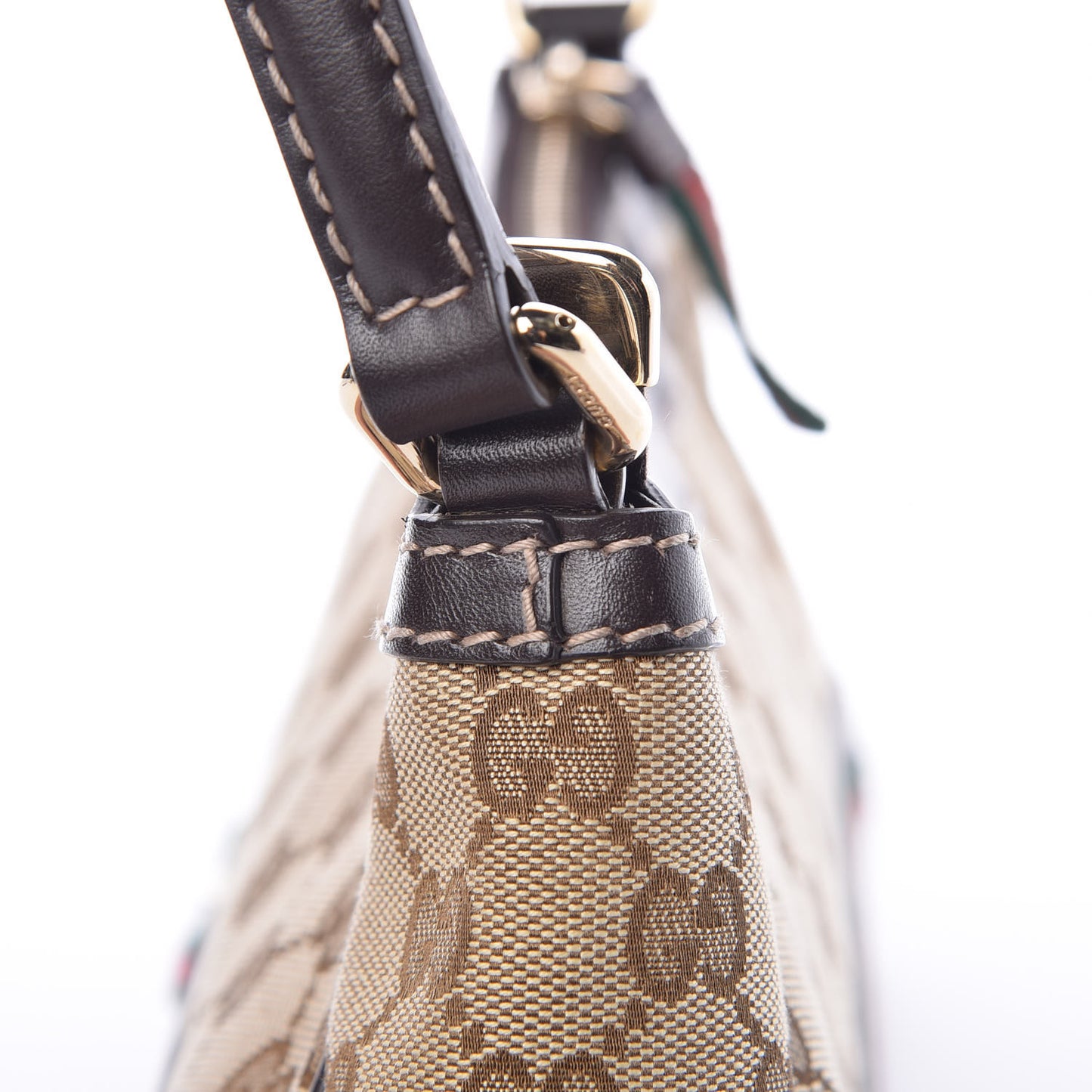 Monogram Small Mayfair Shoulder Bag Dark Brown