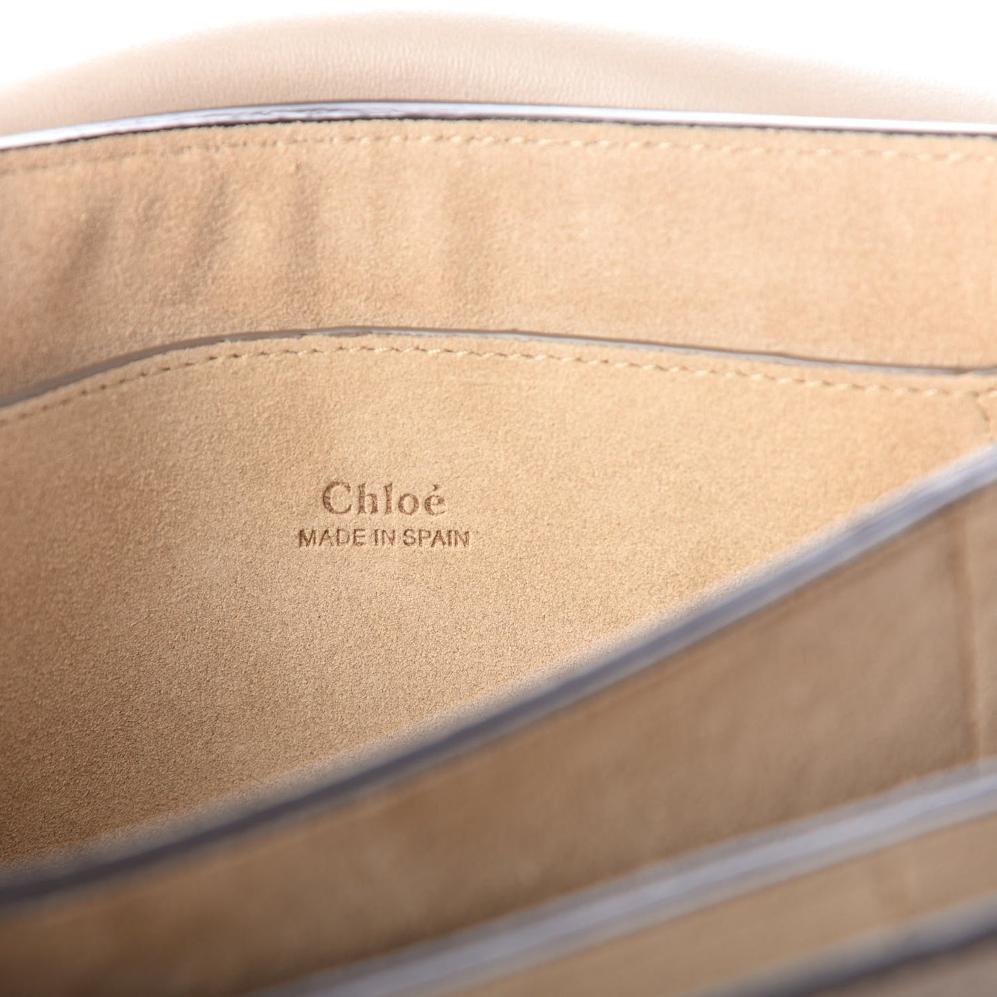Suede Calfskin Small Faye Shoulder Bag Motty Grey