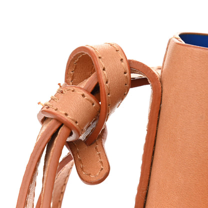 Mansur Gavriel Vegetable Tanned Calfskin Bucket Bag Cammello Azzurro 12 of 12