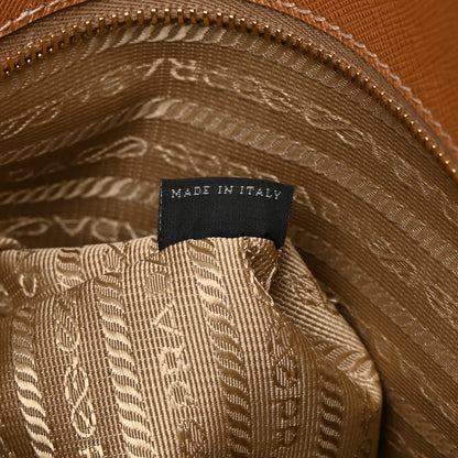Prada Saffiano Lux Extra Large Galleria Double Zip Tote Caramel 9 of 19