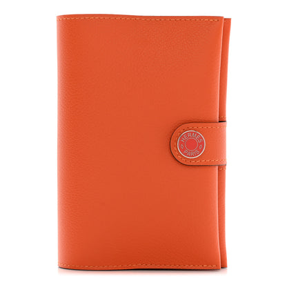 Hermes Evercolor R.M.S Card Holder Feu Capucine 1 of 9