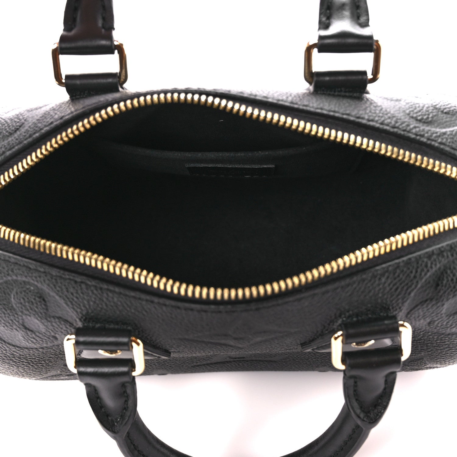 Louis Vuitton Empreinte Monogram Giant Speedy Bandouliere 20 Black 5 of 11