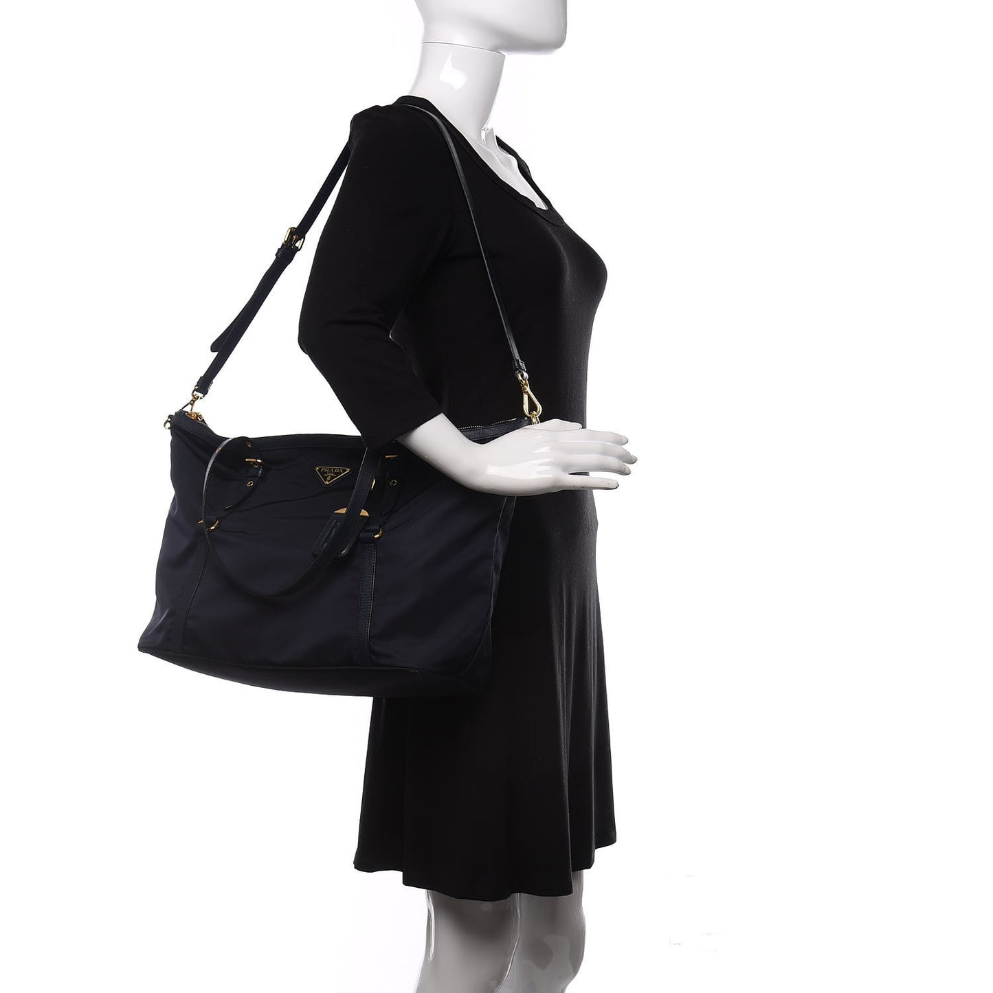 Tessuto Nylon Saffiano Tote Baltico