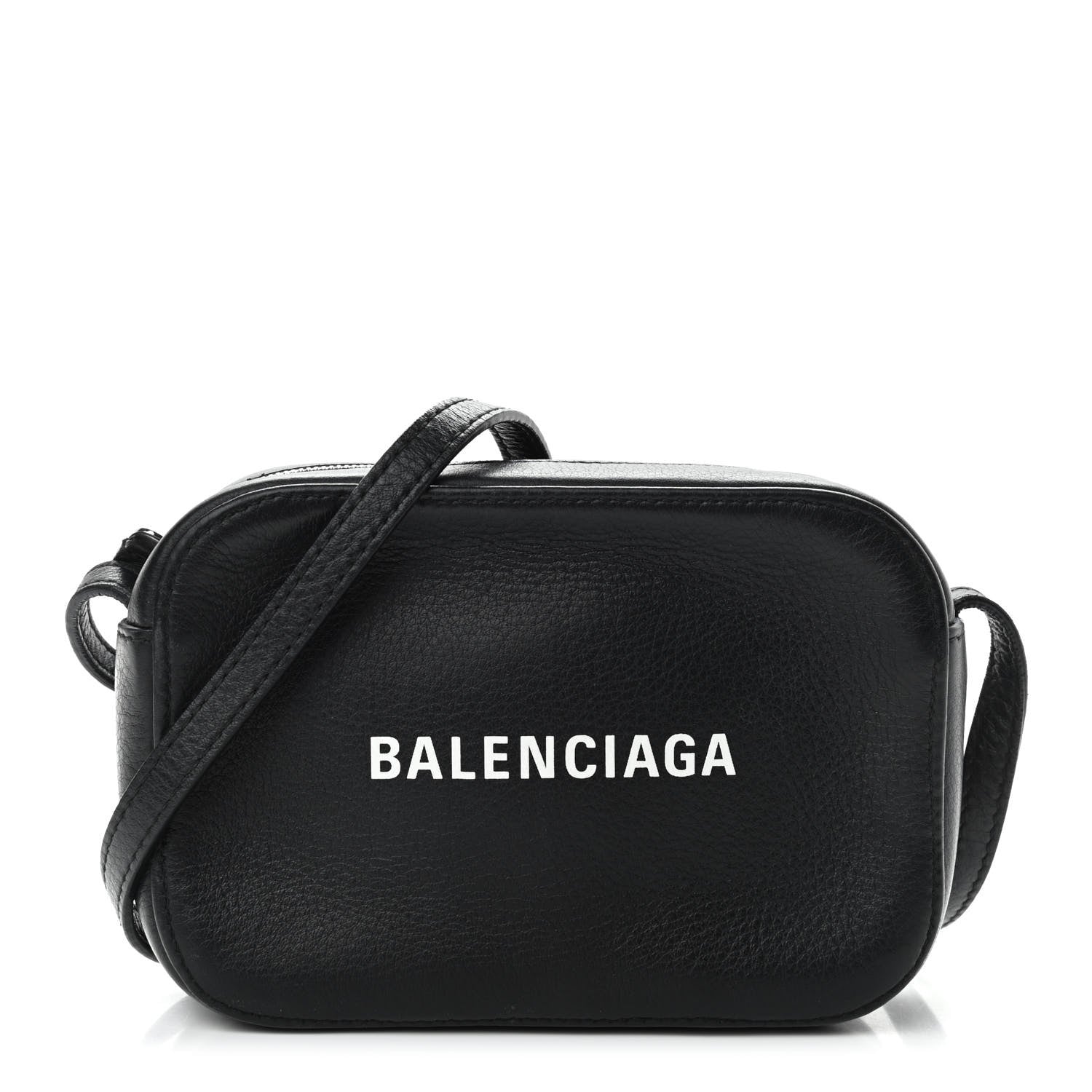 Balenciaga Calfskin Logo XS Everyday Camera Bag Black 1 of 11
