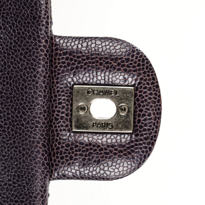 Chanel Iridescent Caviar Quilted Small Chic Flap Dark Purple 6 of 9
