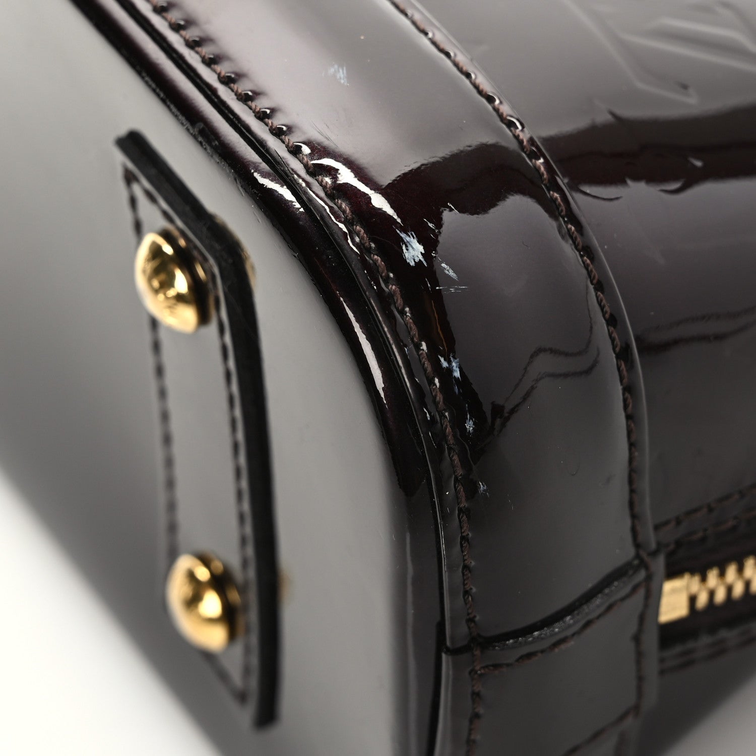 Louis Vuitton Vernis Alma BB Amarante 9 of 10