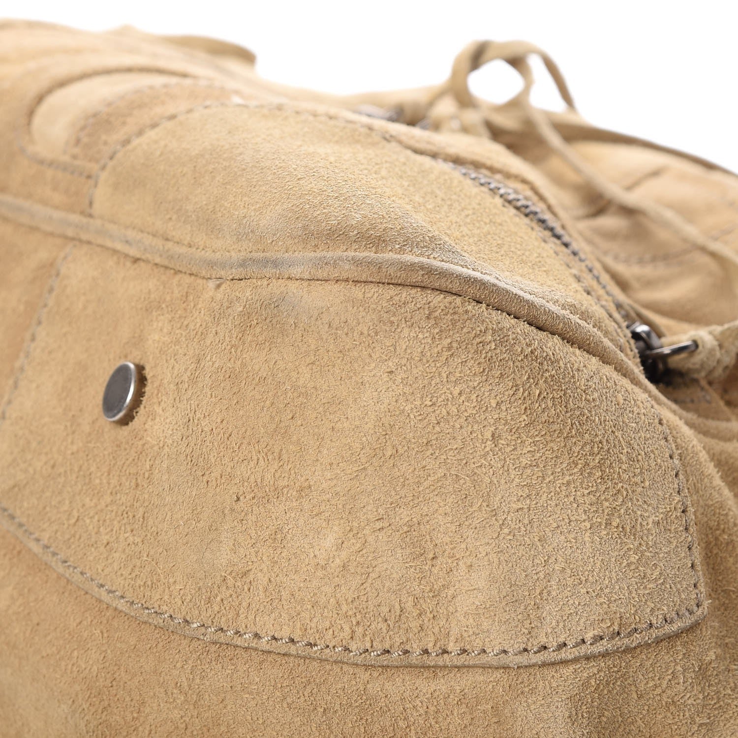 Balenciaga Suede Multi Zip Lariat Bag Beige 17 of 18
