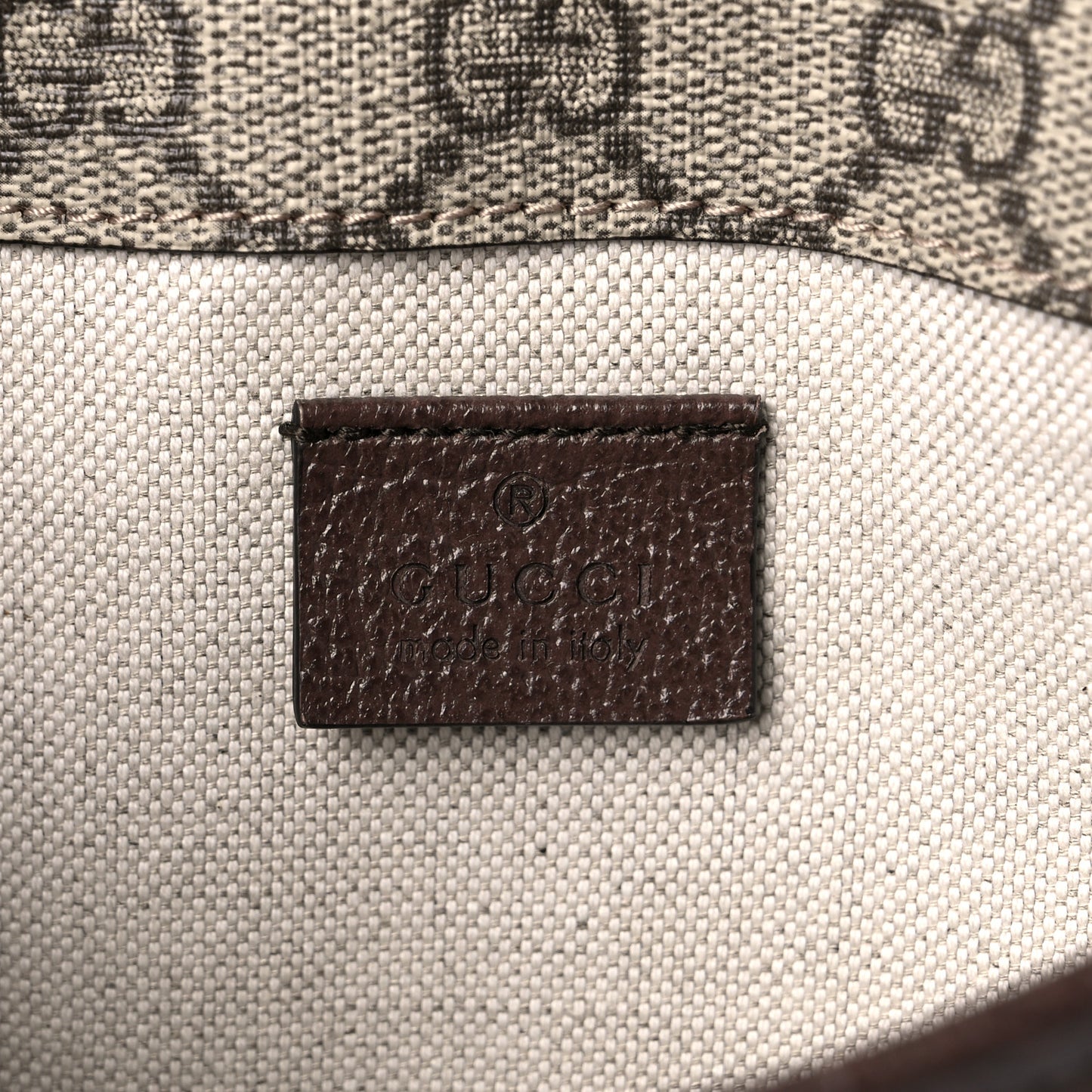 GG Supreme Monogram Neo Vintage Web Belt Bag Brown