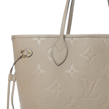 Louis Vuitton Empreinte Monogram Giant Neverfull MM Tourterelle 8 of 11