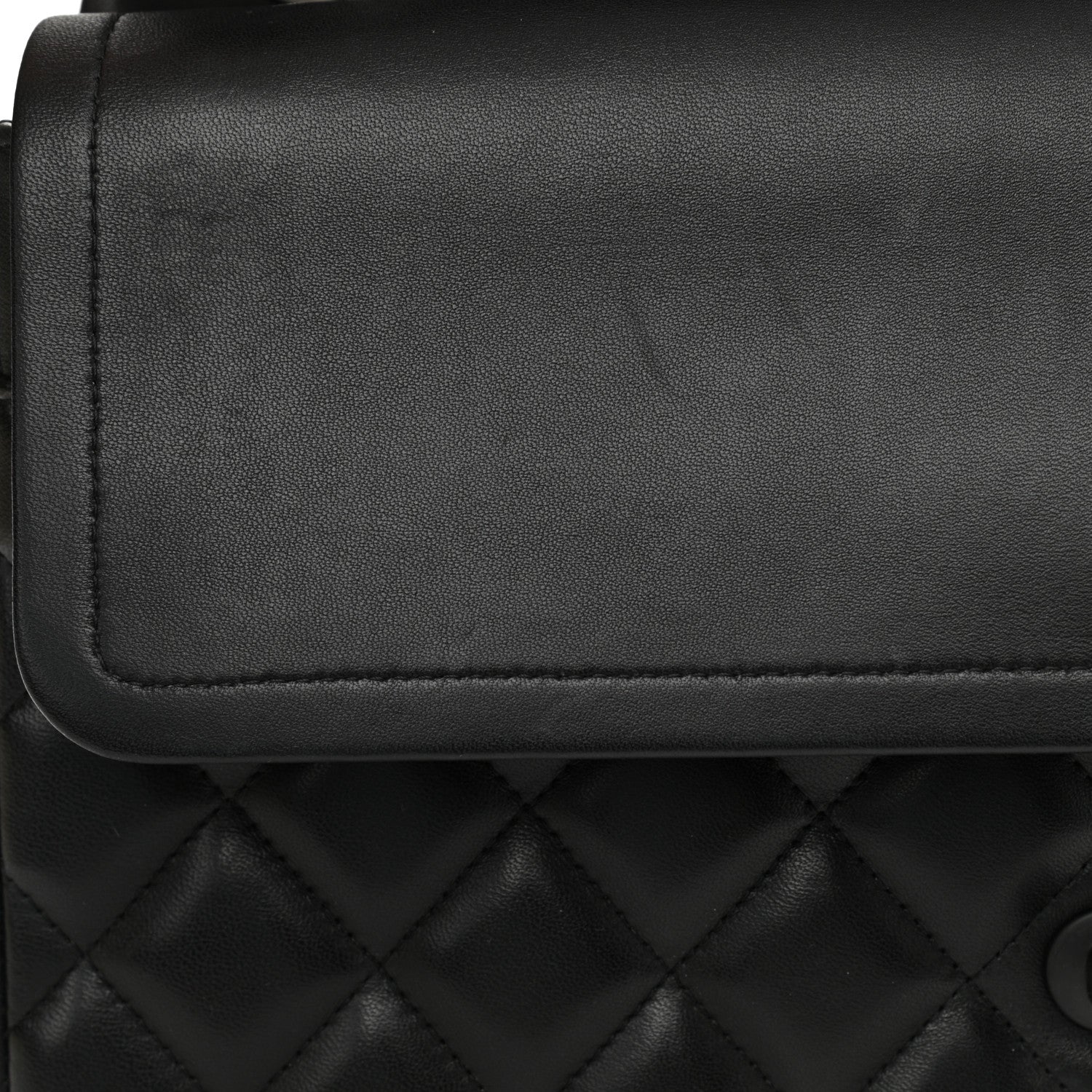 Chanel Lambskin Quilted Jumbo Double Flap So Black 12 of 12