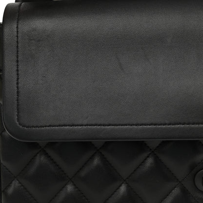 Chanel Lambskin Quilted Jumbo Double Flap So Black 12 of 12