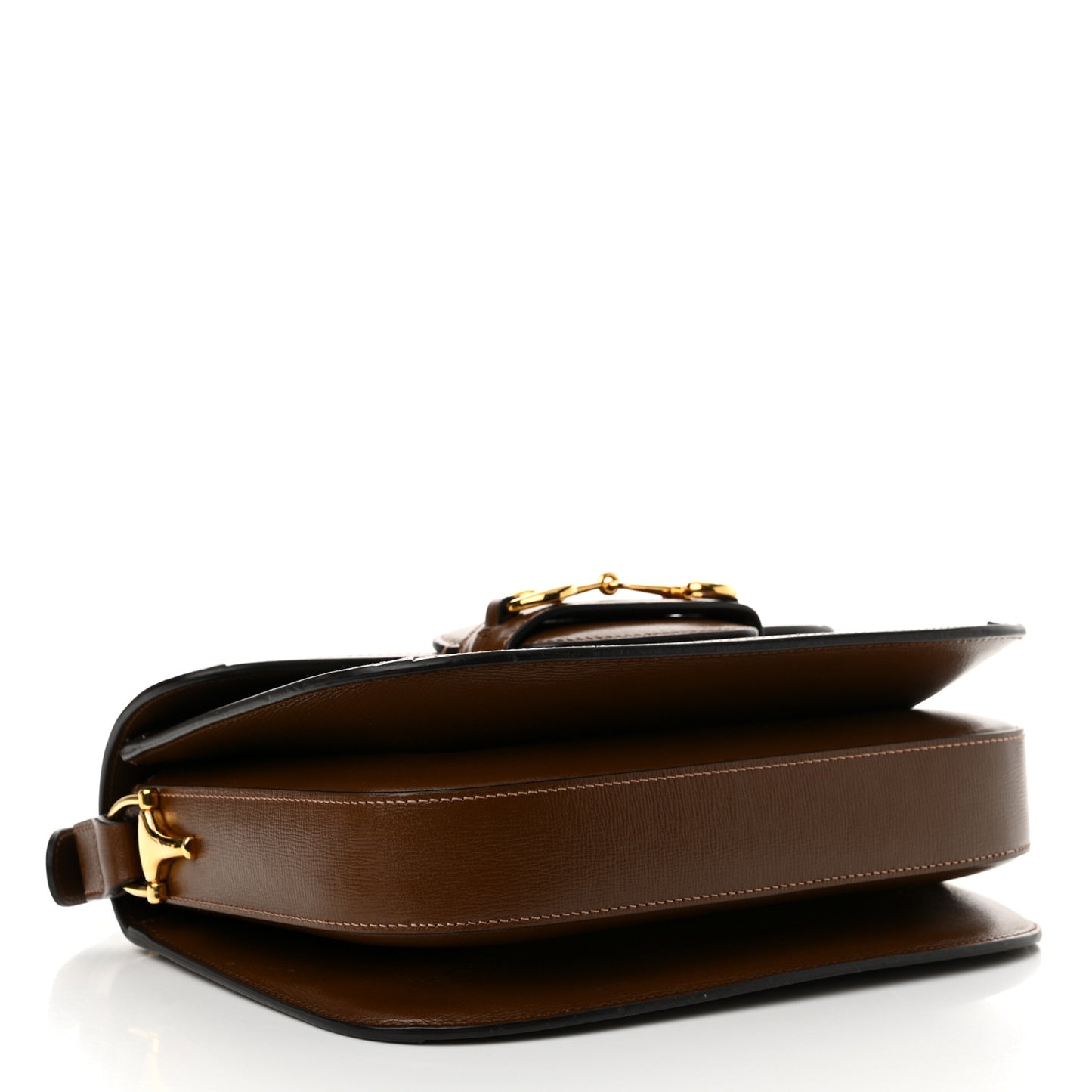 GG Supreme Monogram Horsebit 1955 Shoulder Bag Beige Brown Sugar