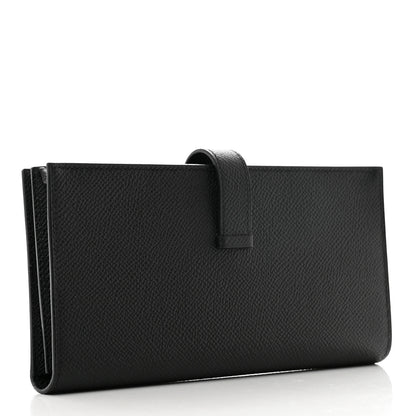 Hermes Epsom Monochrome Bearn Gusset Wallet Black 3 of 8