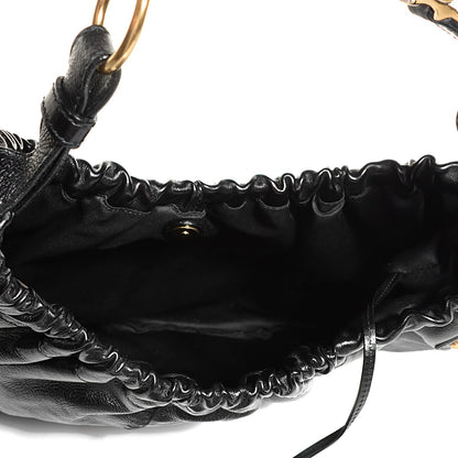 Saint Laurent Calfskin Vincennes Mombasa Hobo Black 6 of 9