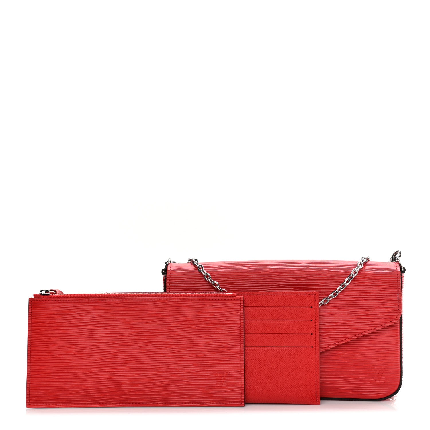 Louis Vuitton Epi Pochette Felicie Coquelicot 1 of 11