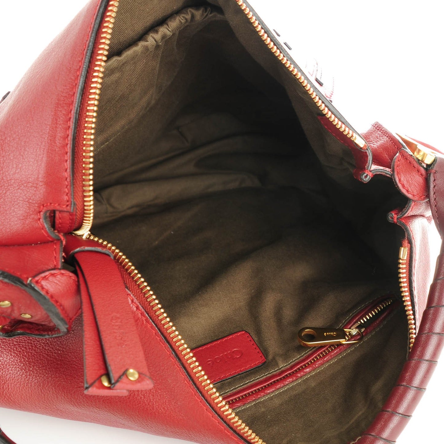 Calfskin Large Marcie Hobo Garnet