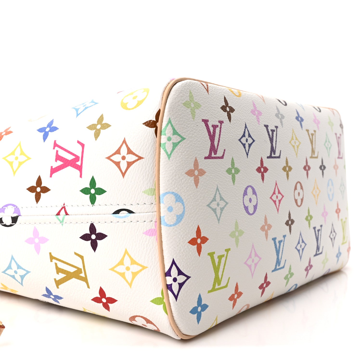 Louis Vuitton LV X TM Monogram Multicolor Neverfull MM White 9 of 10