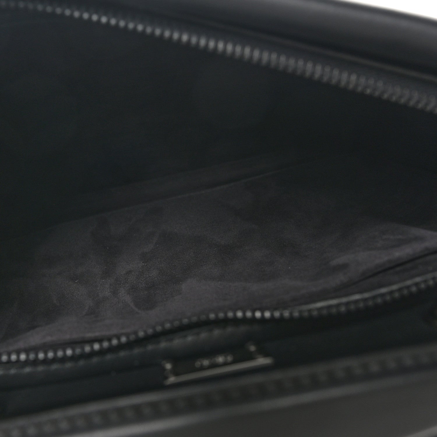 Fendi Vitello Grace Opaco Metal Monster Eyes Large Peekaboo Iconic Fit Satchel Black 5 of 10