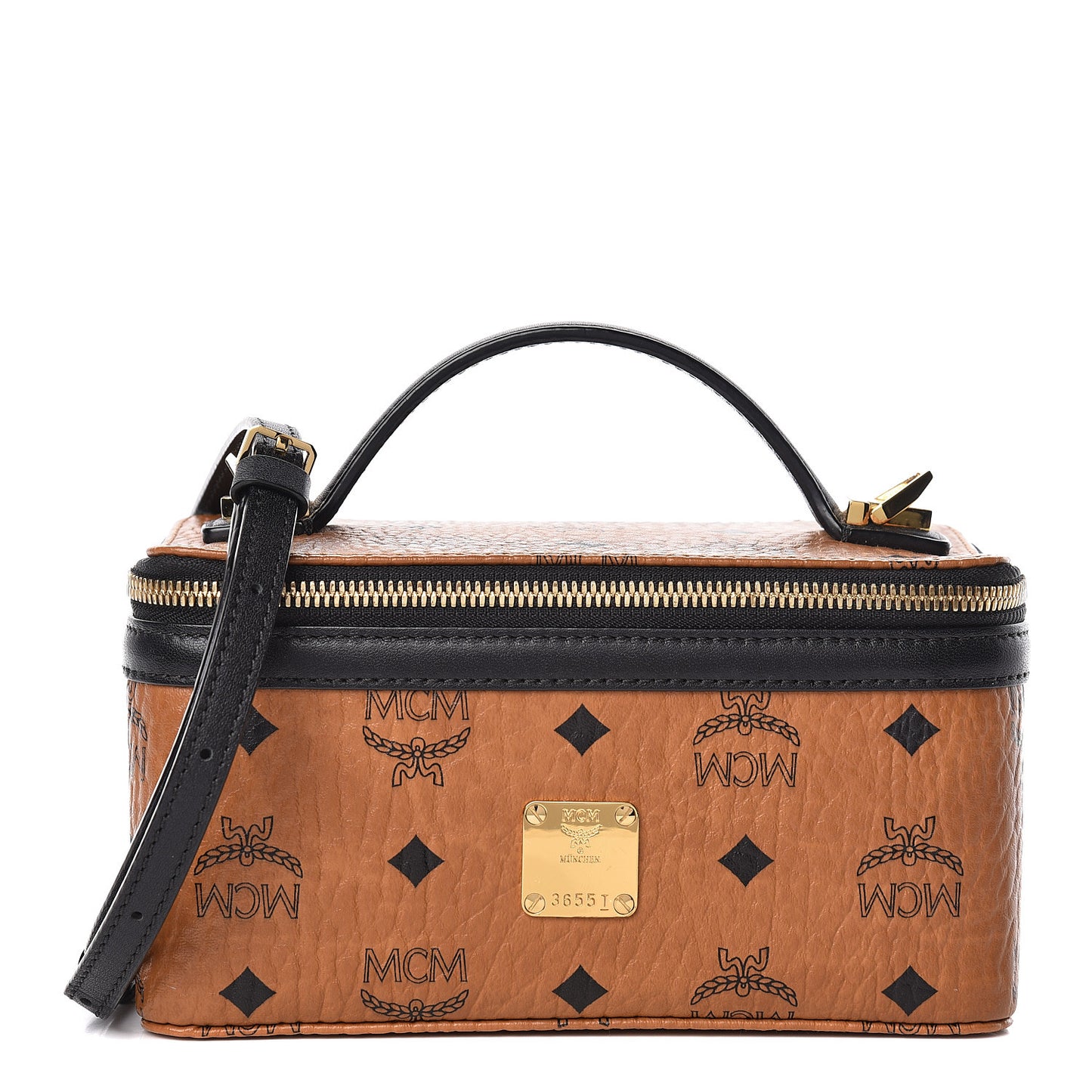 Visetos Vanity Case Cognac Black