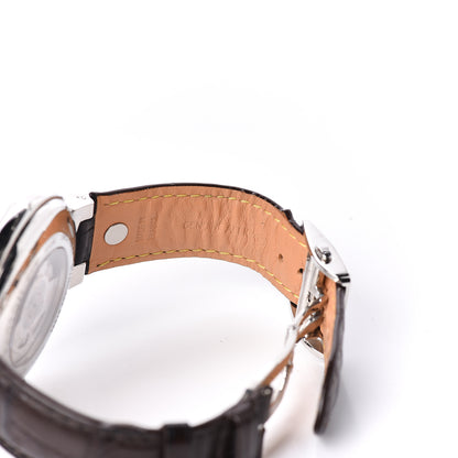 Louis Vuitton Stainless Steel Alligator 44mm Tambour Essential Orientation Automatic Watch Brown 5 of 6