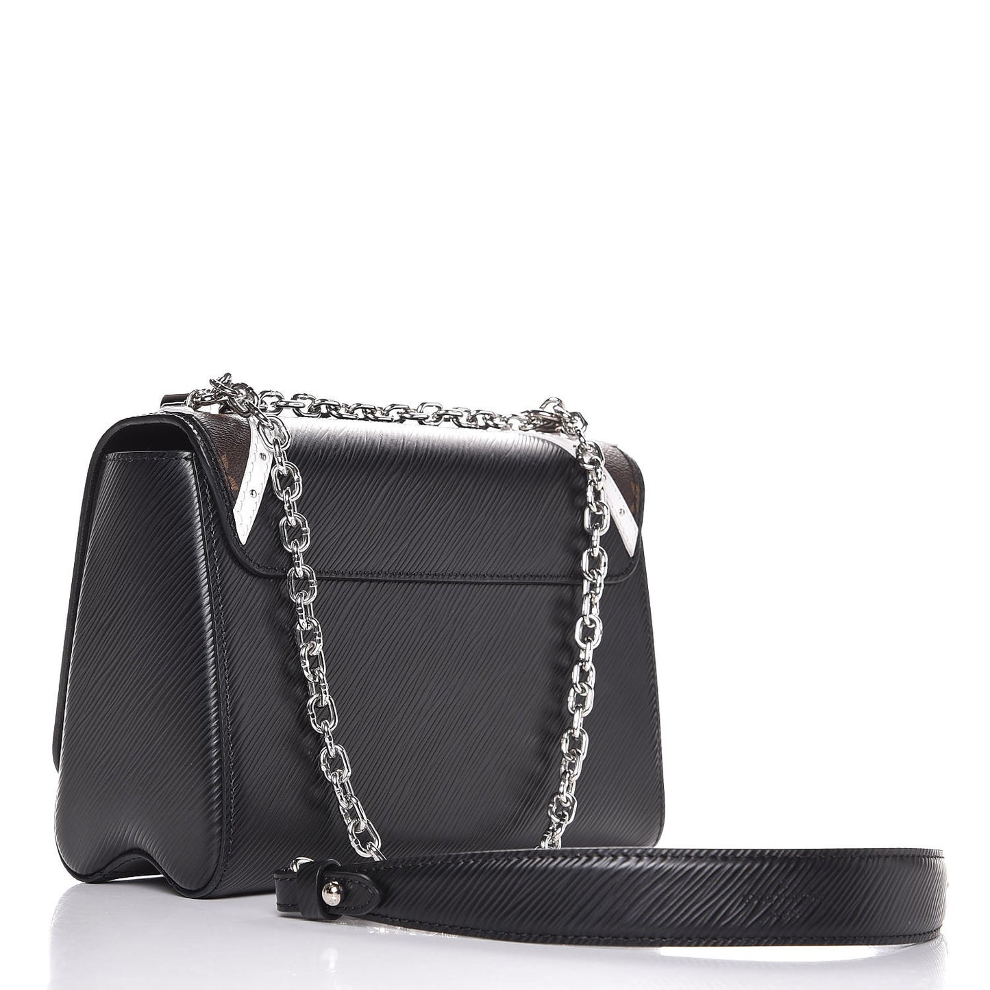 Epi Monogram Twist Shoulder Bag MM Black