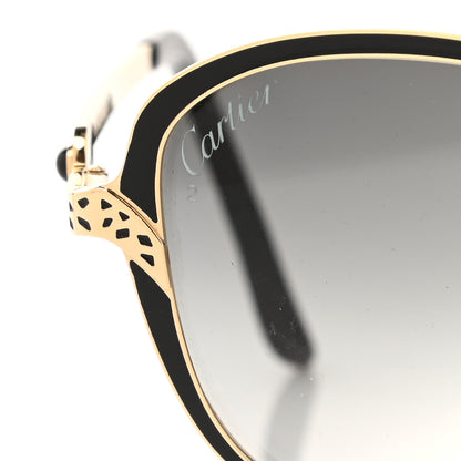 Cartier Panthere De Cartier Sunglasses Gold Black 7 of 8