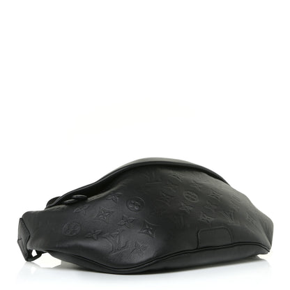 Louis Vuitton Calfskin Monogram Shadow Discovery Bumbag Black 4 of 10