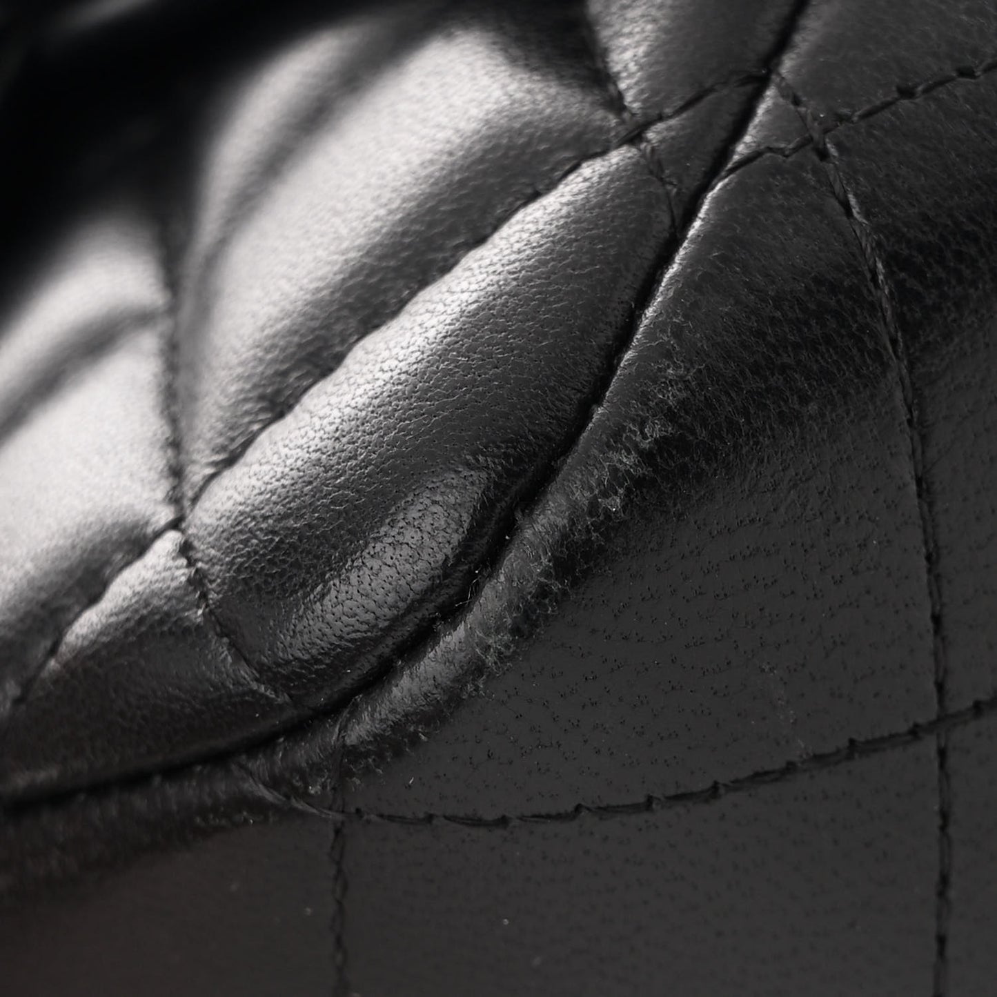 Lambskin Quilted Mini Square Flap Black